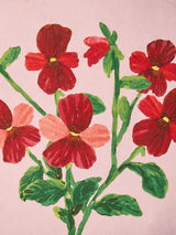 Mini Viola Round Linen Cushion