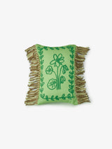 Petra Green Linen Cushion