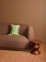 Petra Green Linen Cushion