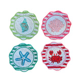 Coastal Charm Beaded Coasters (Set of 4)