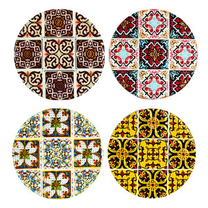 Ceramic Coaster - Criss Cross