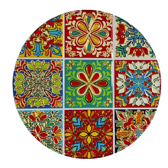 Ceramic Trivet - Red & Green