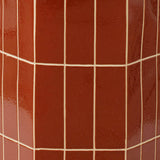 Seidler Ceramic Tile Stool Rust