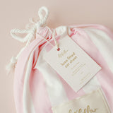 Petal Stripe Organic Fitted Sheet