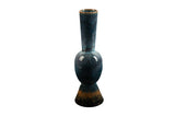 Parkes Porcelain Cobalt Trumpet Vase Brown