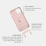 Dusty Pink Crossbody Phone Case