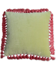 Aloe Velvet Tassel Cushion One