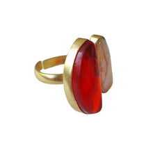 Load image into Gallery viewer, Athenia Natural Stone Ring Orange
