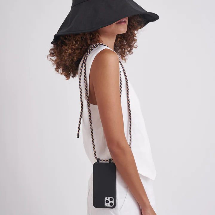 Le Café Noir Black Crossbody Phone Case