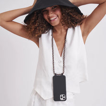 Load image into Gallery viewer, Le Café Noir Black Crossbody Phone Case

