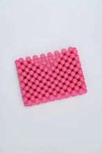 Load image into Gallery viewer, Beaded Card Holder Pink/Red
