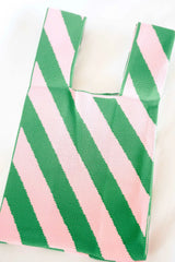 Pink & Green Stripe Bag