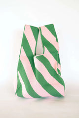 Pink & Green Stripe Bag