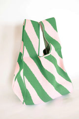 Pink & Green Stripe Bag