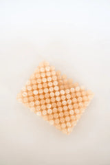 Beaded Card Holder Beige