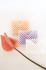 Beaded Card Holder Beige