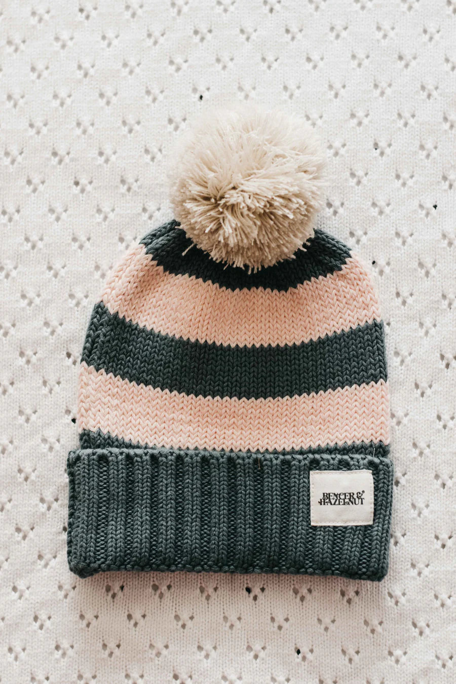 Kids Knit Beanie Stripe