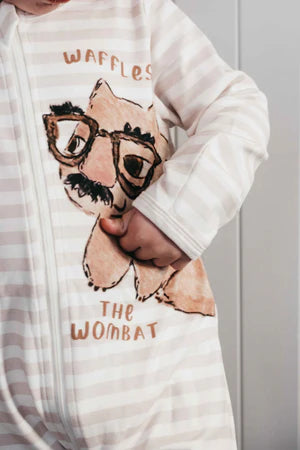 Waffles The Wombat Zipsuit