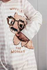 Waffles The Wombat Zipsuit