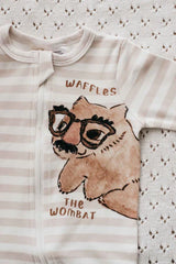 Waffles The Wombat Zipsuit