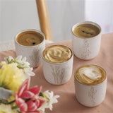 Somers Latte Cups 260ml flower one