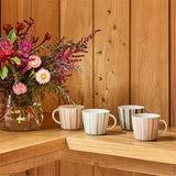 Chalk Two Stripe Mugs