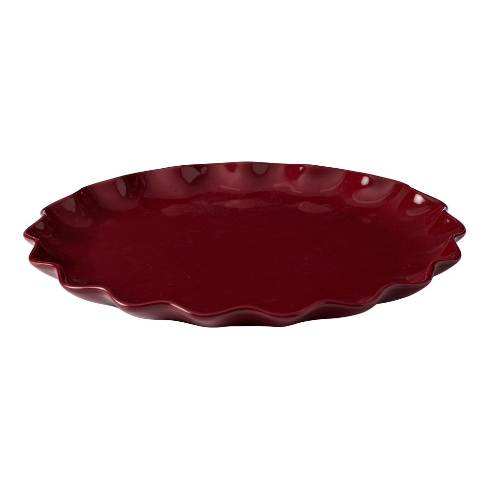 Ruffle Round Platter 32cm - Elderberry