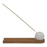 Artifact Marble Incense Holder with Wooden Tray