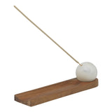 Artifact Marble Incense Holder with Wooden Tray