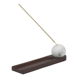 Artifact Marble Incense Holder with Wooden Tray