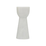 Artifact White Marble Candle Holder - Small