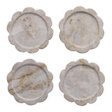 Beige Marble Set of 4 Coasters