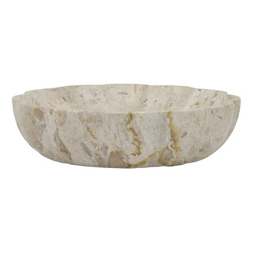 Artifact Capri Beige Marble Scallop Bowl