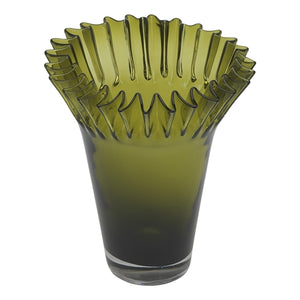 Tousle Fluted Vase 29cm Meadow