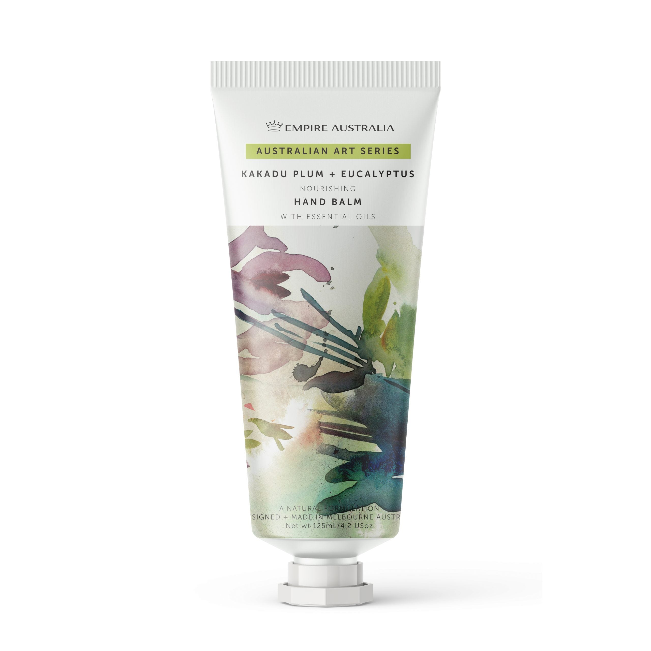 Australian Art Series – Kakadu Plum & Eucalyptus Hand Balm 125ml