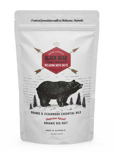 Black Bear' Orange & Cedarwood Bath Salts 1 Kilo