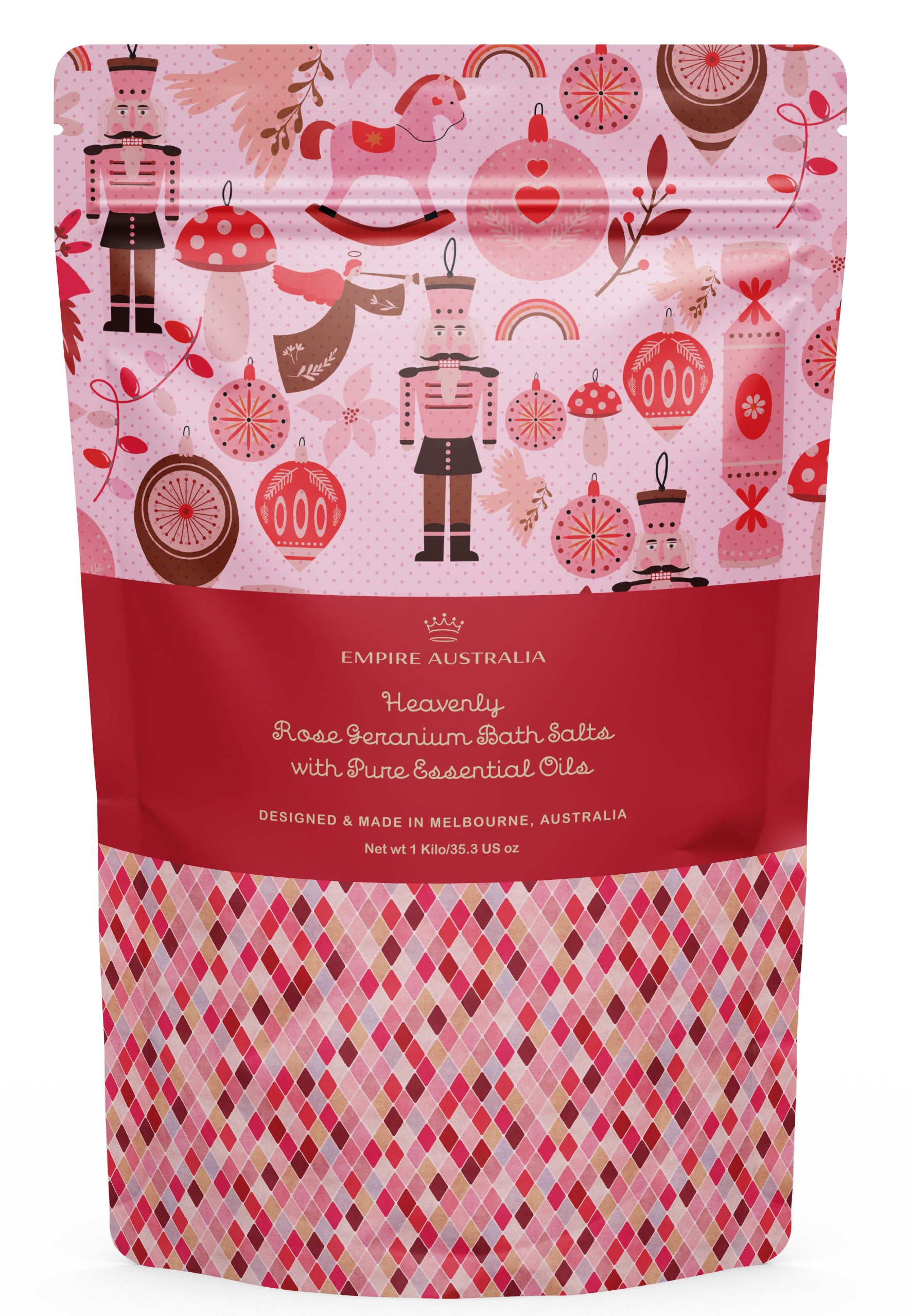 'Home Body' Rose Geranium Bath Salts 1 Kilo