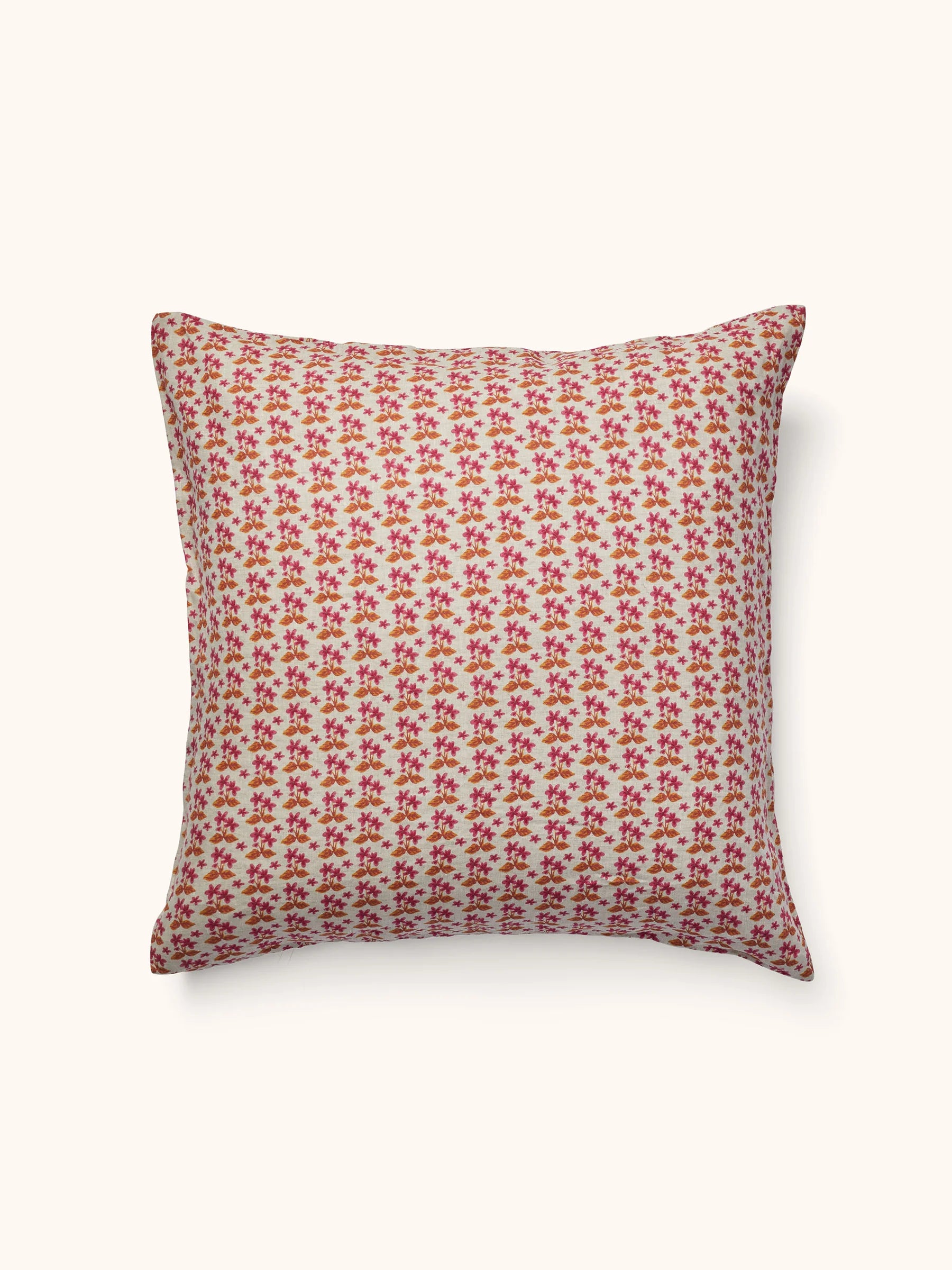 Petit Madeline Pink Linen European Pillowcases