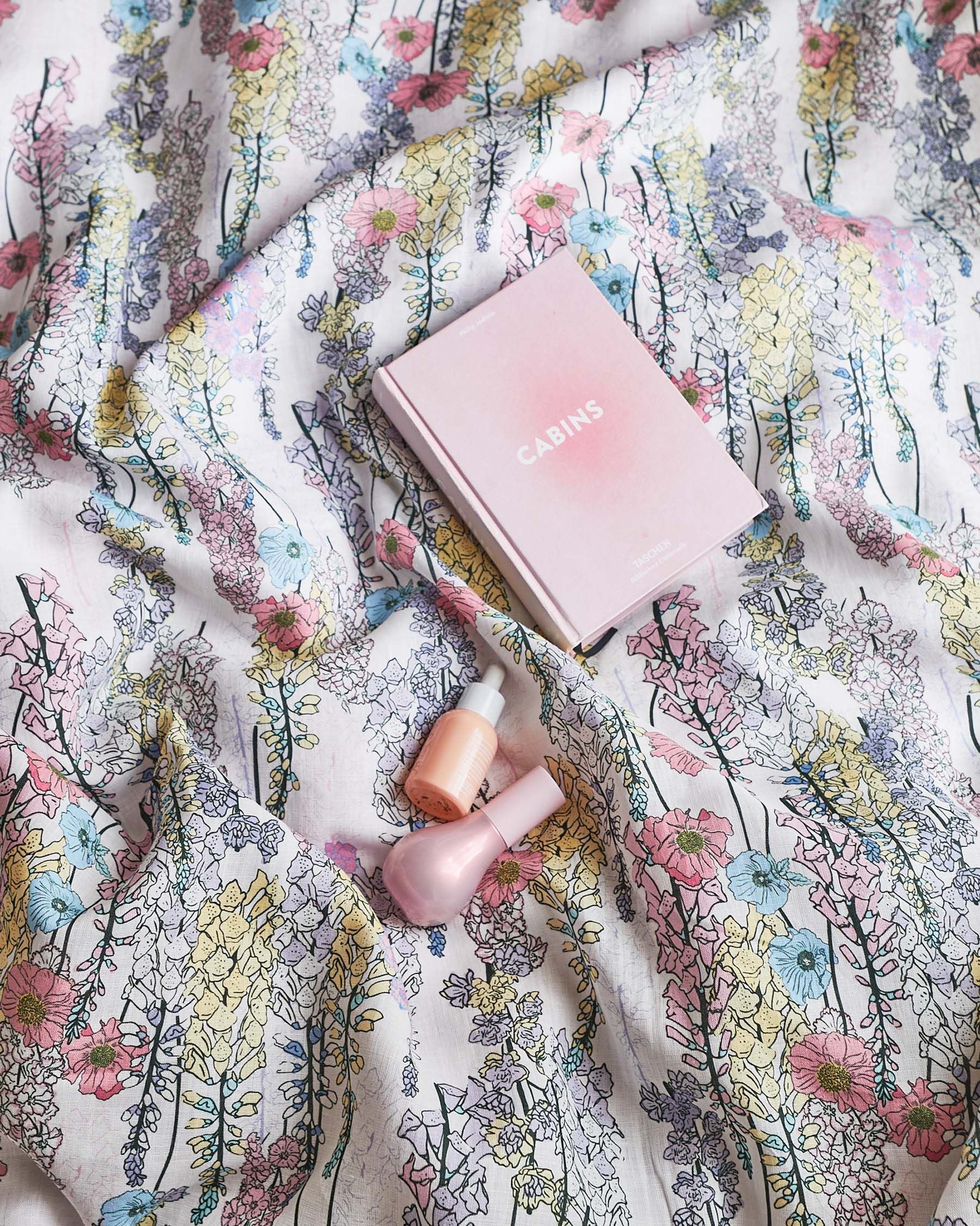 Foxglove Forever Linen Flat Sheet