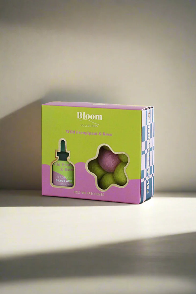 Wild Frangipani & Rose Felt Air Freshener