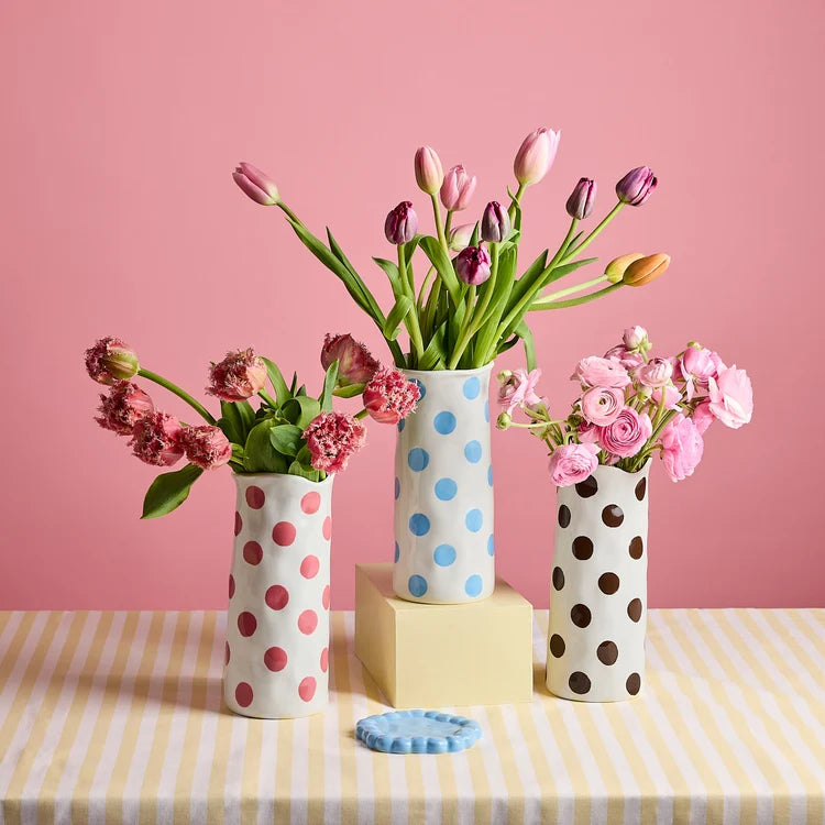 Ceramic Medium Vase Brown Spot