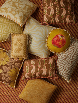 Marigold Mustard Linen Cushion