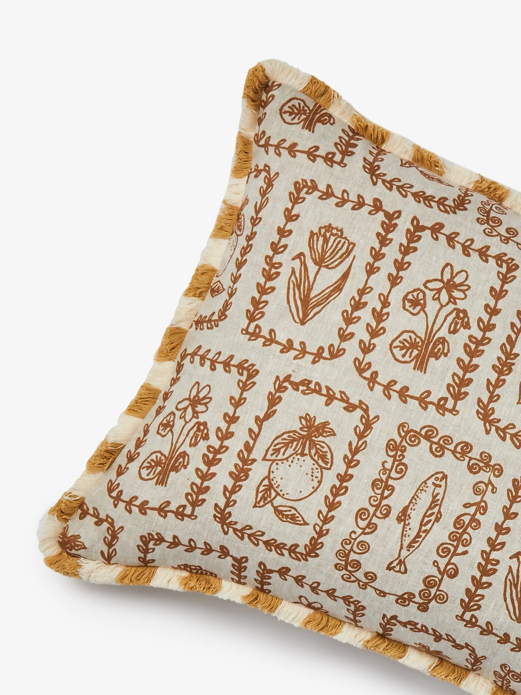 Petra Hazelnut Linen Cushion