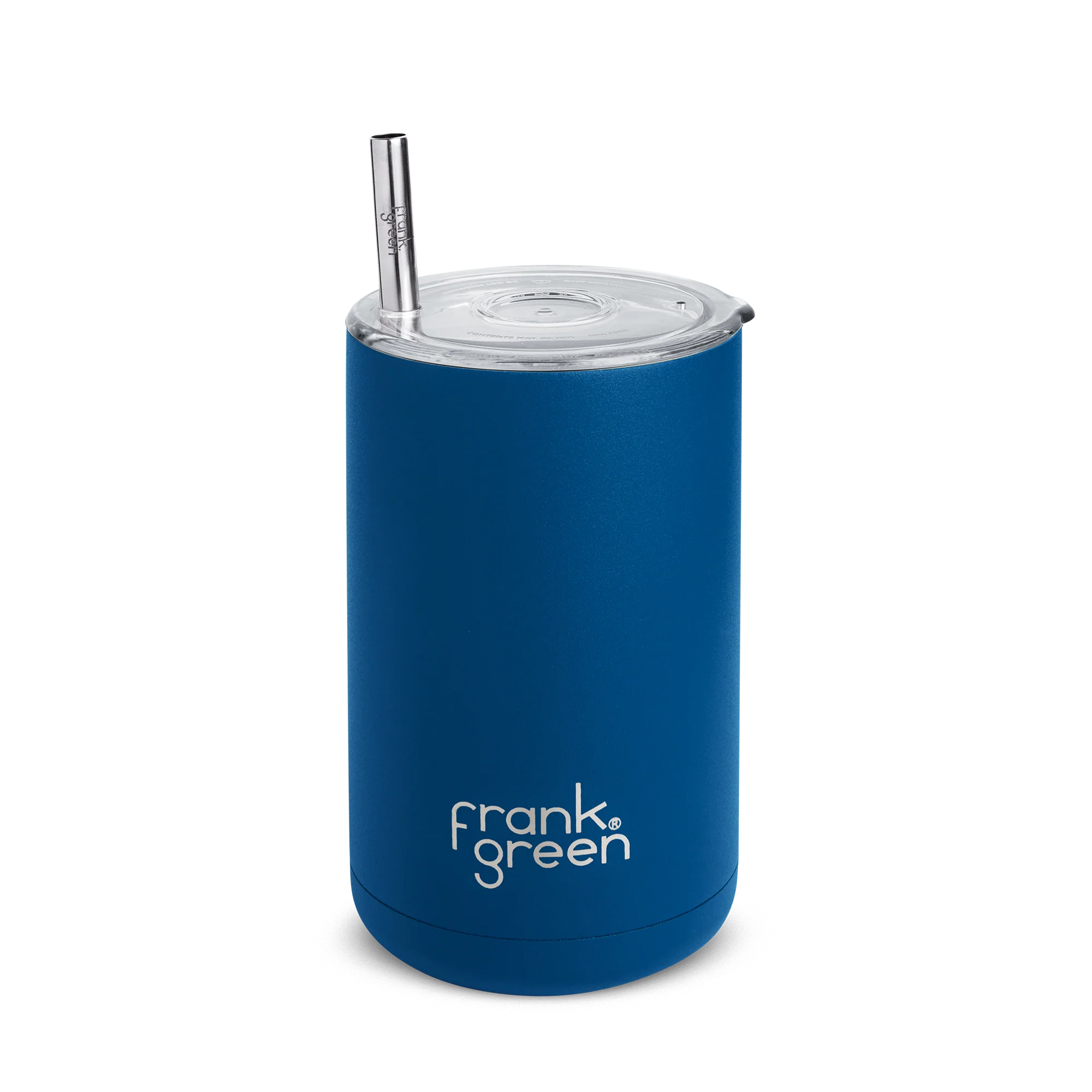 Iced Coffee Cup with Straw Deep Ocean