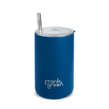Iced Coffee Cup with Straw Deep Ocean