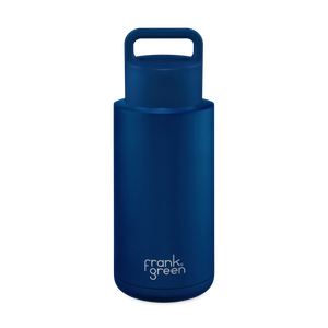 Frank Green 1 Lt Ceramic Bottle (Grip Lid & Grip Finish) - Deep Ocean
