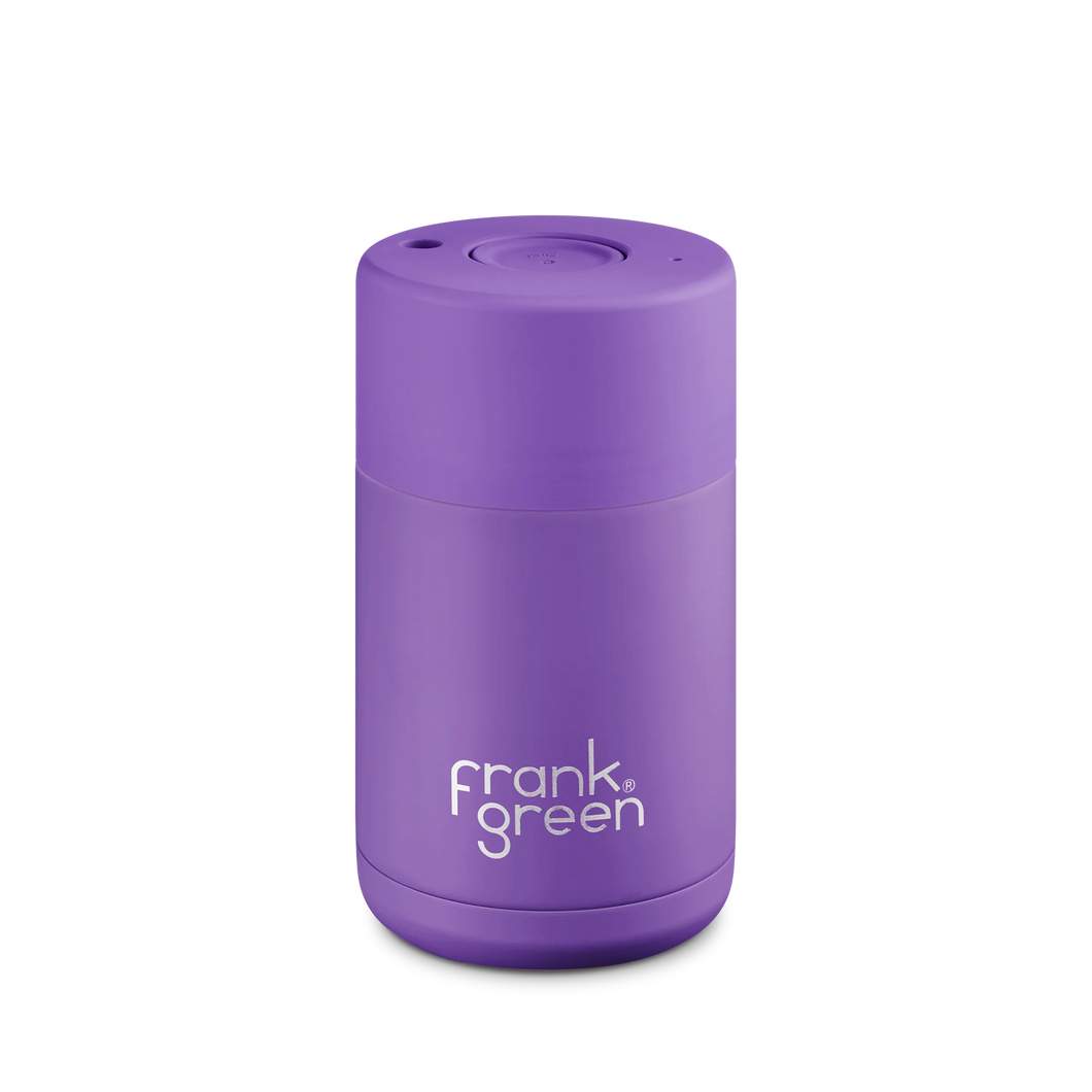 Frank Green Ceramic Cup 295ml Button Lid - Purple