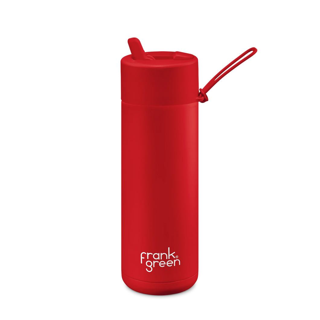 Limited Edition Ceramic Reusable Bottle - 20oz Atomic Red