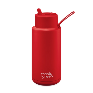 Limited Edition Ceramic Reusable Bottle - 34oz Atomic Red