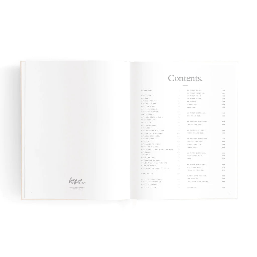 Mini Baby Book Oatmeal